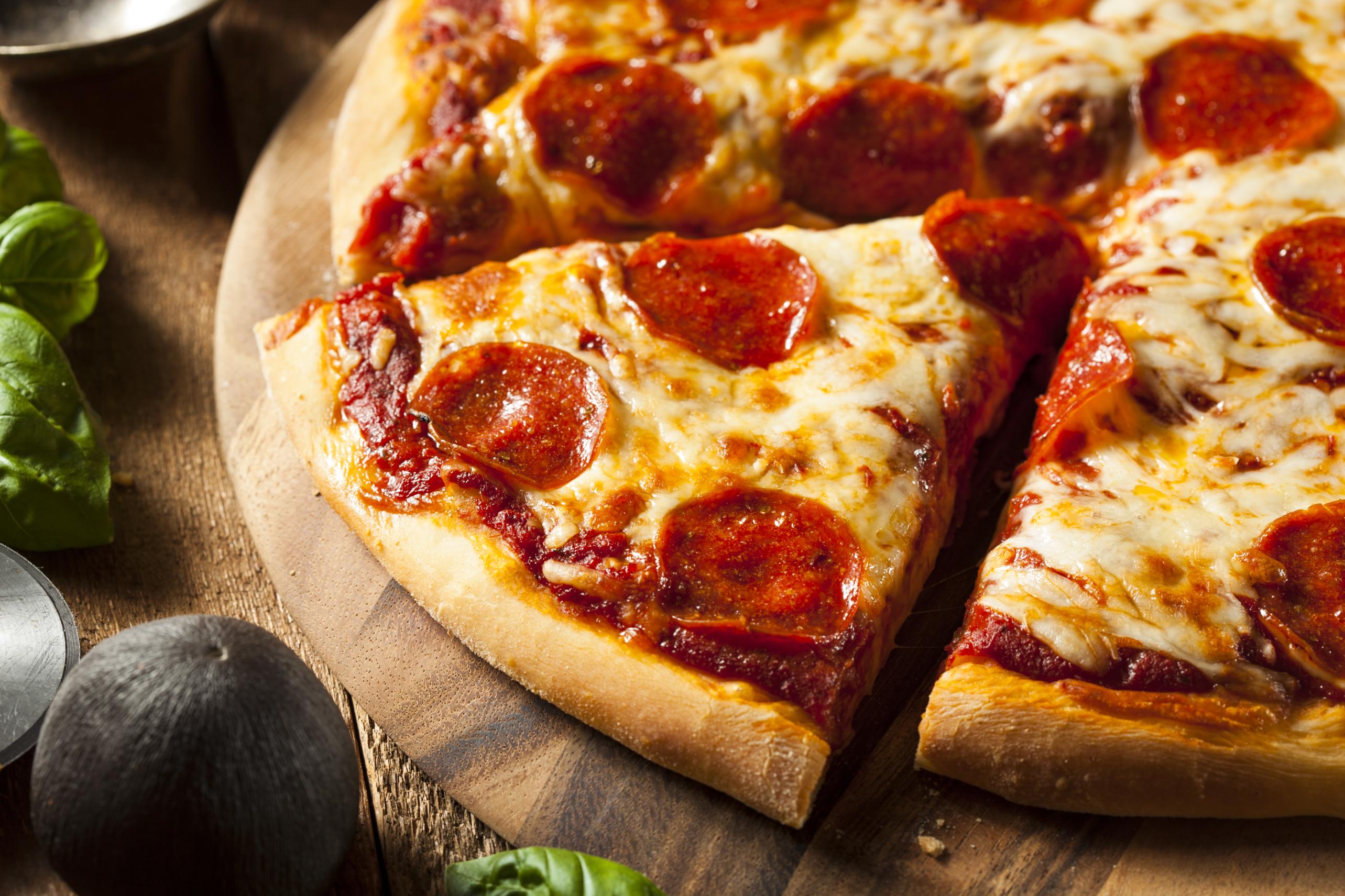 Classic Margherita pizza with fresh basil