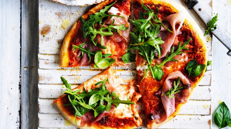 Traditional pepperoni pizza